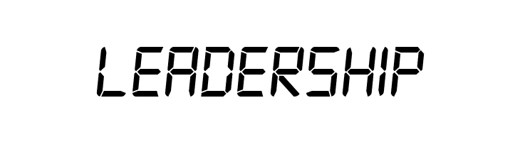 Digital-7 Italic  Free Fonts Download