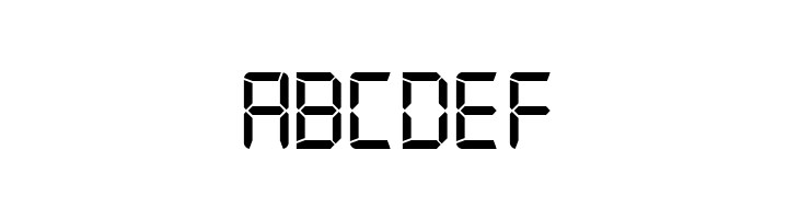 Digital-7 Mono  Free Fonts Download