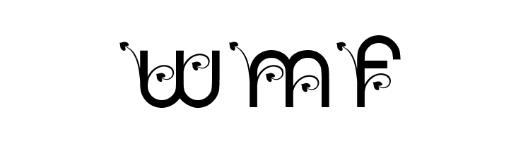 HEARTS GARDEN PERSONAL USE Regular  Free Fonts Download