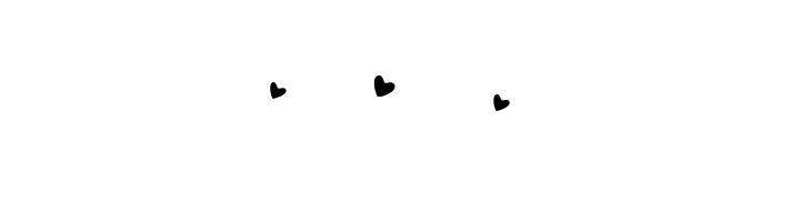 QUIRKY LOVE HEARTS PERSONAL USE Regular  Free Fonts Download
