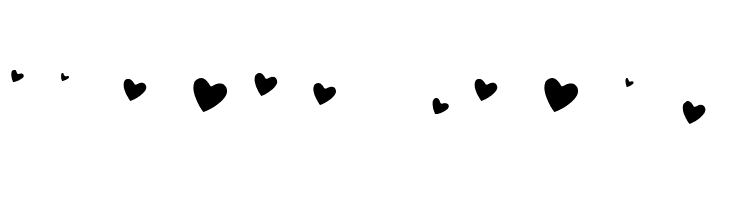 QUIRKY LOVE HEARTS PERSONAL USE Regular  Free Fonts Download