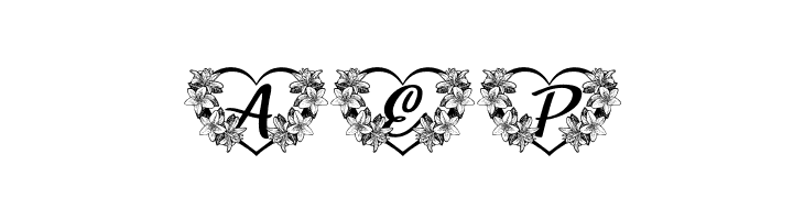 FLOWERHEARTPERSONALUSE-Regular  Free Fonts Download