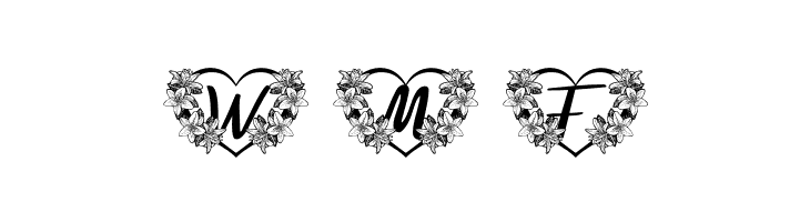 FLOWERHEARTPERSONALUSE-Regular  Free Fonts Download