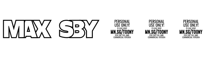 Toony Line PERSONAL Regular  Free Fonts Download