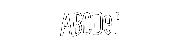 Cartoon East Outline  Free Fonts Download