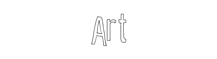 Cartoon East Outline  Free Fonts Download