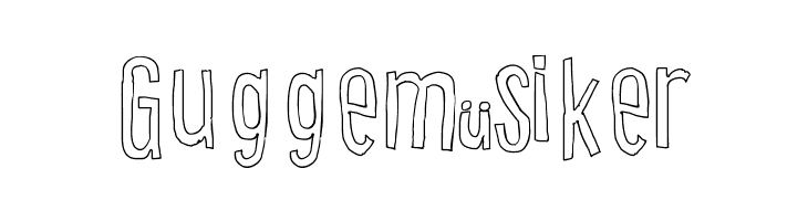 Cartoon East Outline  Free Fonts Download