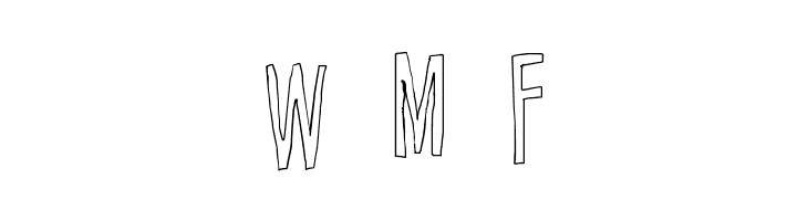 Cartoon East Outline  Free Fonts Download