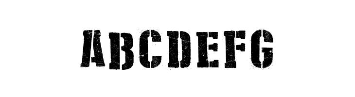 Stencil Cargo Army  Free Fonts Download