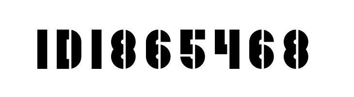 ZF2334 Stencil  Free Fonts Download