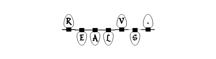 Christmas Lights Indoor  Free Fonts Download