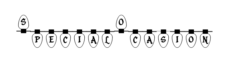 Christmas Lights Indoor  Free Fonts Download