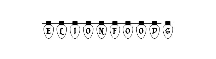 Christmas Lights Indoor  Free Fonts Download