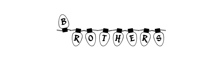 Christmas Lights Outdoor  Free Fonts Download