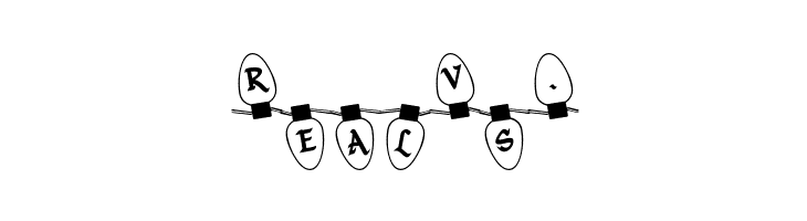 Christmas Lights Outdoor  Free Fonts Download