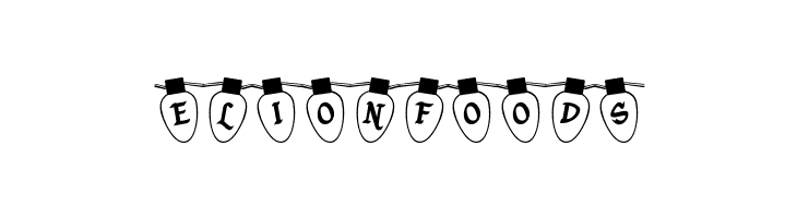Christmas Lights Outdoor  Free Fonts Download