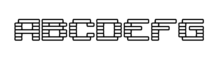 Gaposis Outline [BRK]  Free Fonts Download