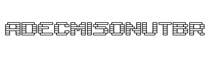 Gaposis Outline [BRK]  Free Fonts Download