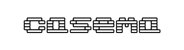 Gaposis Outline [BRK]  Free Fonts Download