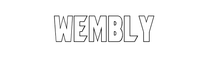 Umbro Outline  Free Fonts Download