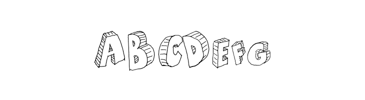 Draft Cartoon Bold  Free Fonts Download