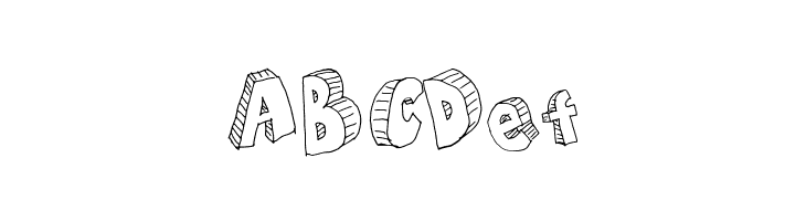 Draft Cartoon Bold  Free Fonts Download