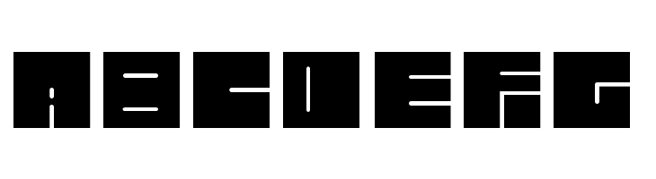 lettres carrées  Free Fonts Download