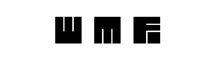 lettres carr&eacute;es  Free Fonts Download