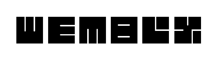 lettres carrées  Free Fonts Download