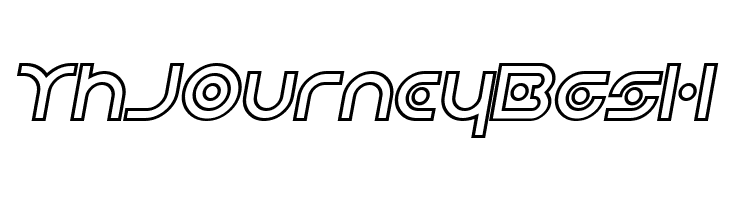 Planetary Orbiter Outline Bold Italic  Free Fonts Download