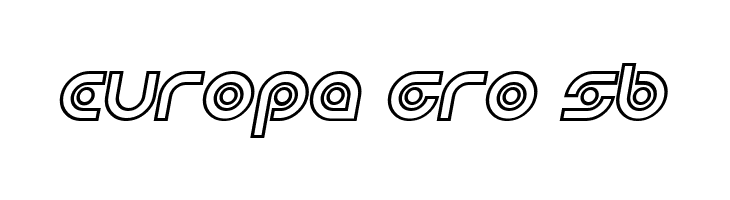 Planetary Orbiter Outline Bold Italic  Free Fonts Download
