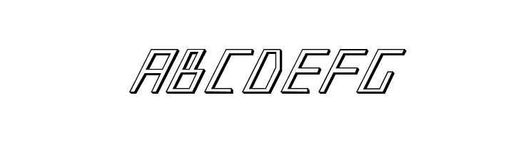 Blue July 3D  Free Fonts Download