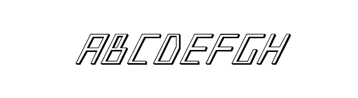 Blue July 3D  Free Fonts Download