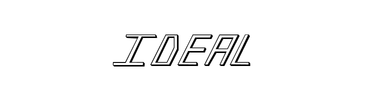 Blue July 3D  Free Fonts Download