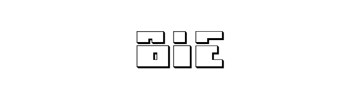 Micronian Laser 3D  Free Fonts Download