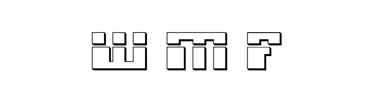 Micronian Laser 3D  Free Fonts Download