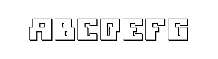 Micronian 3D  Free Fonts Download