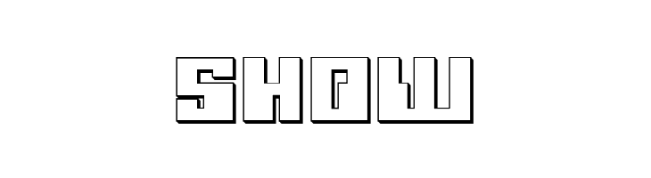 Micronian 3D  Free Fonts Download