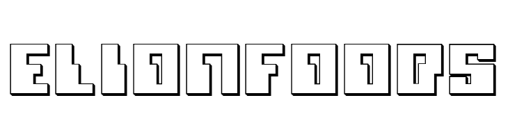 Micronian 3D  Free Fonts Download