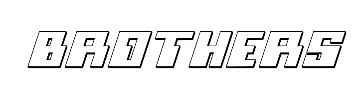 Micronian 3D Italic  Free Fonts Download