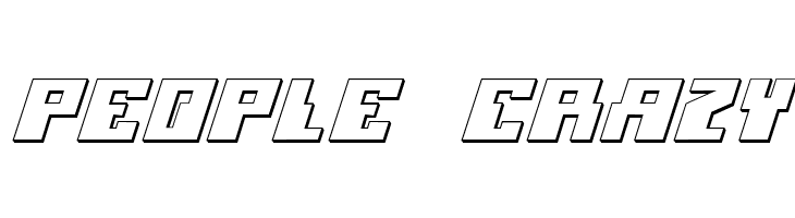 Micronian 3D Italic  Free Fonts Download