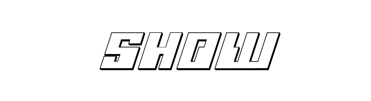 Micronian 3D Italic  Free Fonts Download