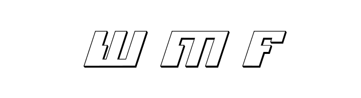 Micronian 3D Italic  Free Fonts Download