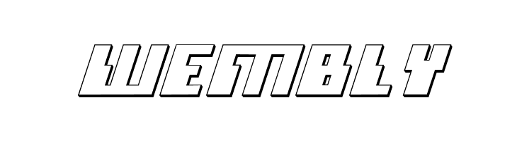 Micronian 3D Italic  Free Fonts Download