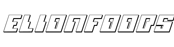 Micronian 3D Italic  Free Fonts Download