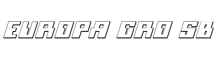 Micronian 3D Italic  Free Fonts Download