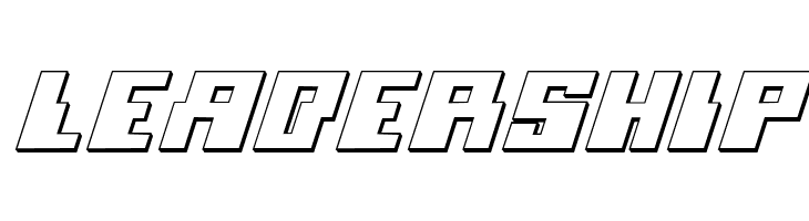 Micronian 3D Italic  Free Fonts Download