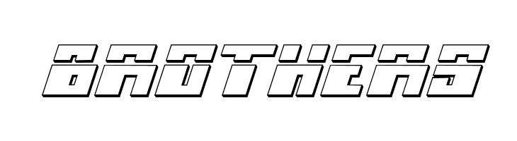 Micronian Laser 3D Italic  Free Fonts Download