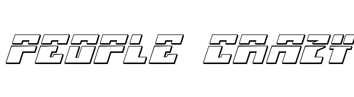 Micronian Laser 3D Italic  Free Fonts Download