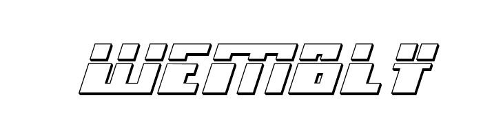 Micronian Laser 3D Italic  Free Fonts Download